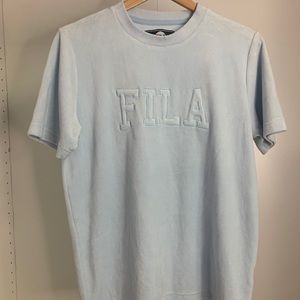 ❗️2 FOR 10 BUNDLE‼️ Faux Suede Fila T-shirt M